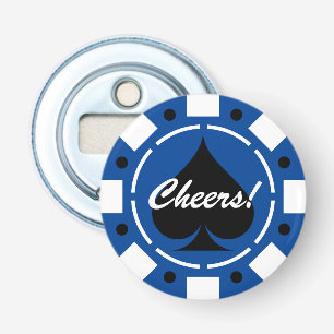 Casino Poker Chip Öffnung mit benutzerdefiniertem Flaschenöffner
