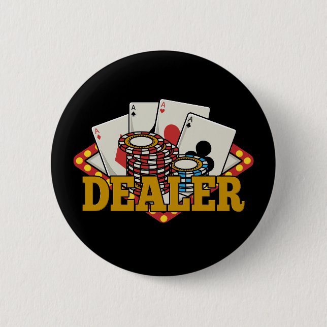 Casino Poker Händler Button (Vorderseite)