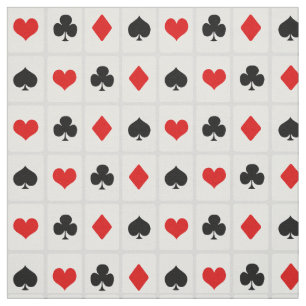 Casino Poker Kartenzeichen Muster Stoff