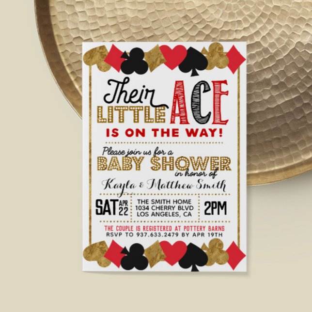 Casino Poker Kinderbettdusche Einladung (Von Creator hochgeladen)