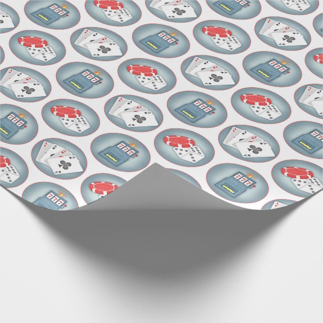 Casino Poker Spielautomat Spielautomat Spielautoma Geschenkpapier (Ecke)
