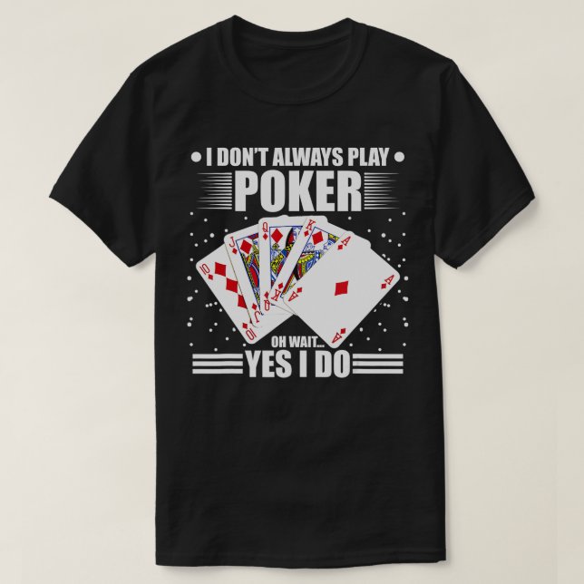 Casino Poker Spieler Blackjack Spielkarten Funny T-Shirt (Design vorne)