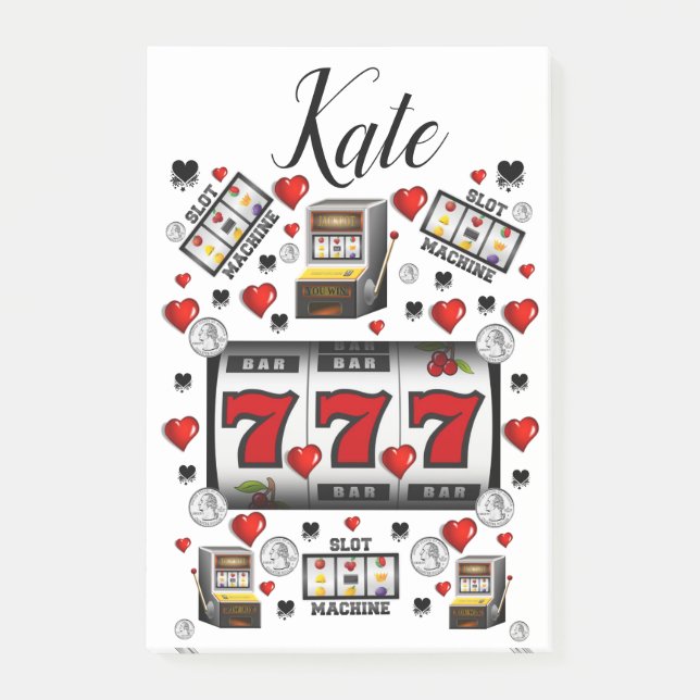 Casino Post-it Klebezettel (Vorderseite)