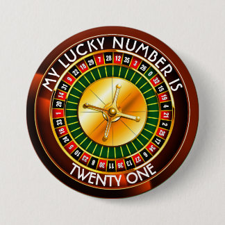 Casino Roulette Rad mit Ihrer Glückszahl Button