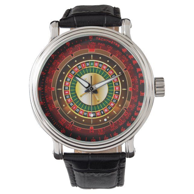 Casino Roulette Watch Armbanduhr (Vorderseite)