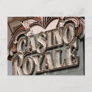 Casino Royal Retro New Orleans Club Postkarte