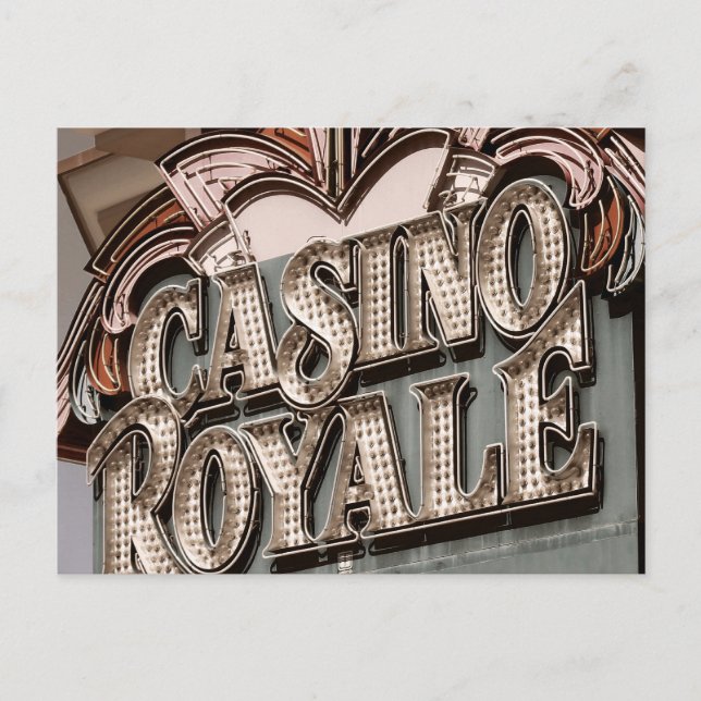 Casino Royal Retro New Orleans Club Postkarte (Vorderseite)