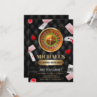 Casino Royale Einladung zum Geburtstag