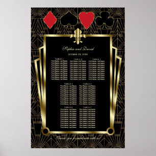 Casino Royale Goldenes Paradies für Hochzeiten Poster