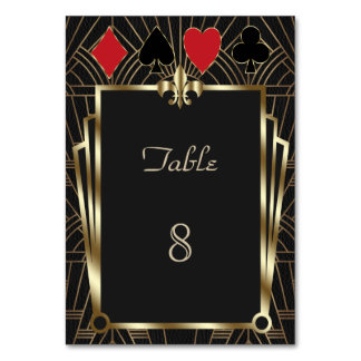 Casino Royale Poker 40. Geburtstag Party Tischnummer