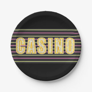 Casino Sign Pappteller