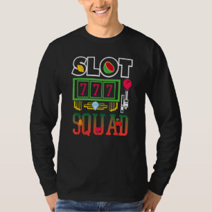 Casino  Slot Squad Grafik-Spielautomat Seven Luck T-Shirt