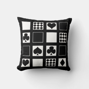 Casino Spielkarten Anzug Rodelbahn mit Aussicht Kissen