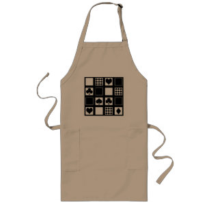 Casino Spielkarten Anzug Rodelbahn mit Aussicht Lange Schürze