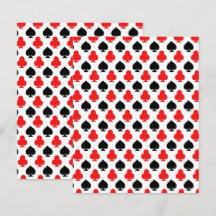 Casino Spielkarten Clubs Pikes Scrapbook Papier