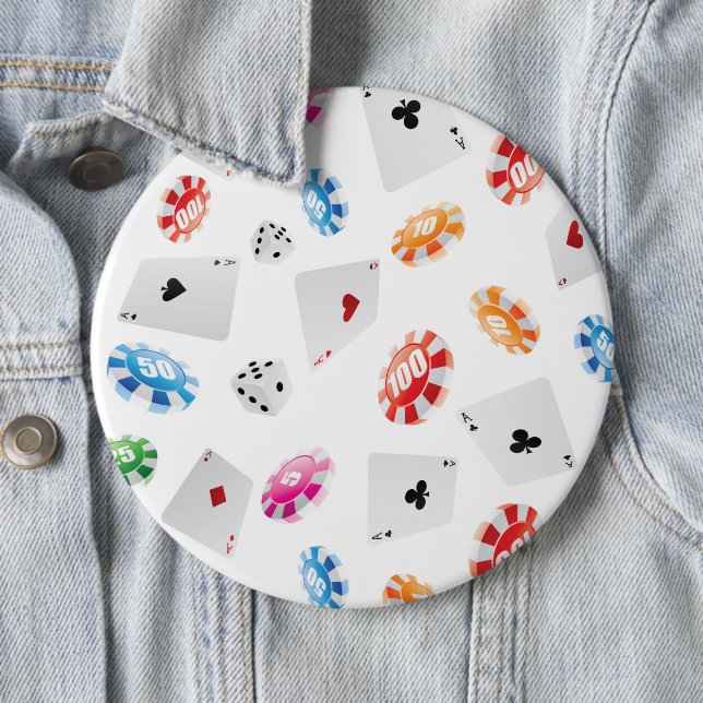 Casino, Spielzubehör Muster Button (Beispiel)