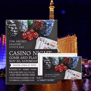 Casino Szene, Casino Night, Gaming Industry Flyer