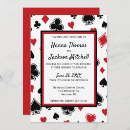 Casino Theme Las Vegas Hochzeit Einladung
