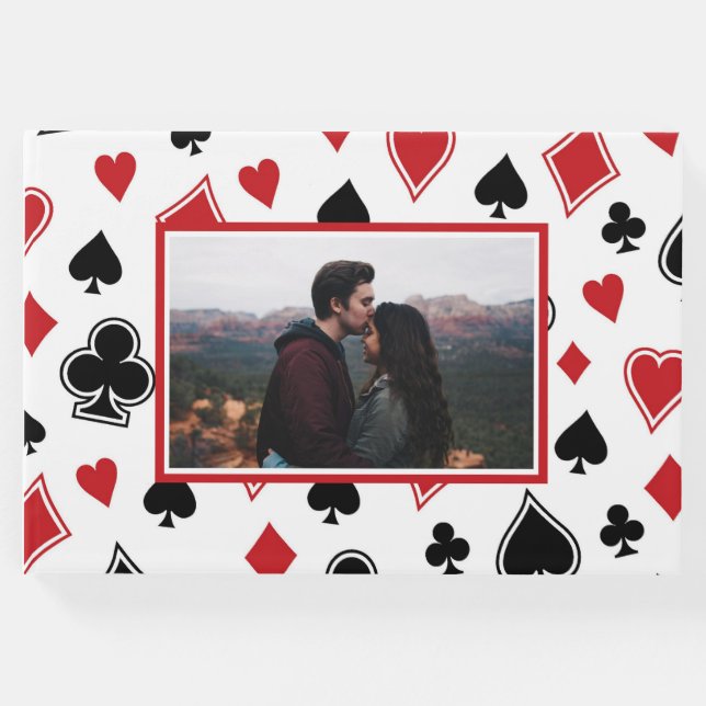 Casino Theme Las Vegas Wedding Gästebuch (Vorderseite)