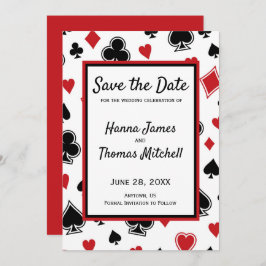 Casino Theme Las Vegas Wedding Speichern Sie das D Save The Date