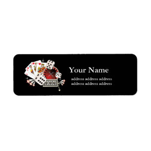 Casino, Vegas, Poker, Glücksspiel, Label