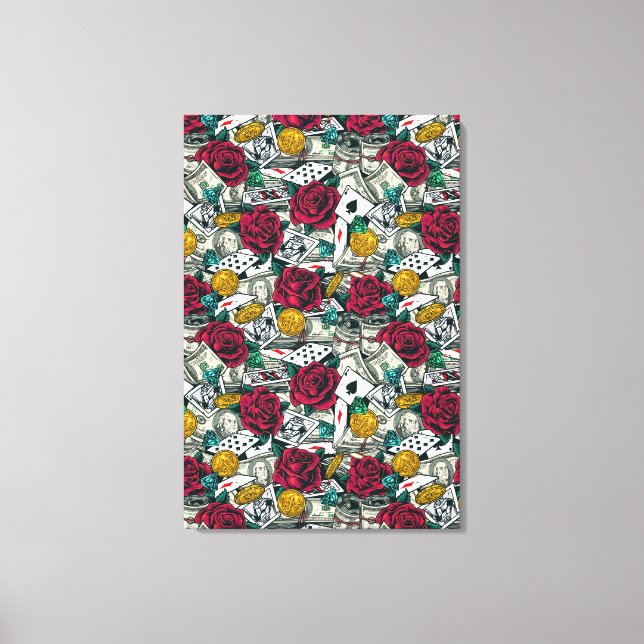 Casino Vibes Canvas Print Leinwanddruck (Vorderseite)