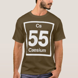 Cäsium Cs, Periodische Tischelemente, 55. Geburtst T-Shirt