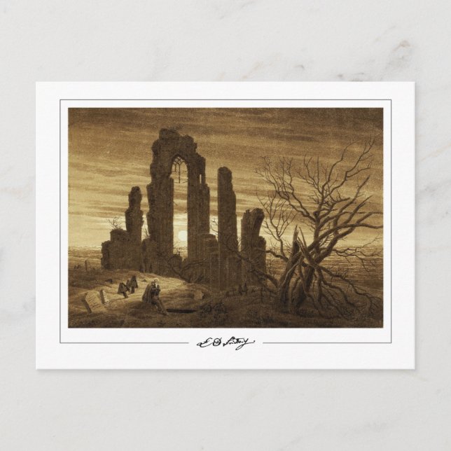 Caspar David Friedrich #19 - Fine Art Postcard Postkarte (Vorderseite)