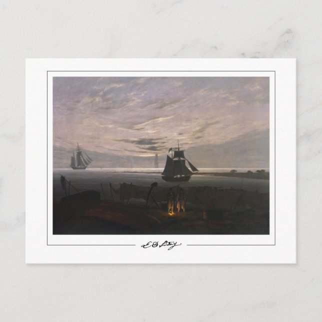 Caspar David Friedrich #59 - Fine Art Postcard Postkarte (Vorderseite)