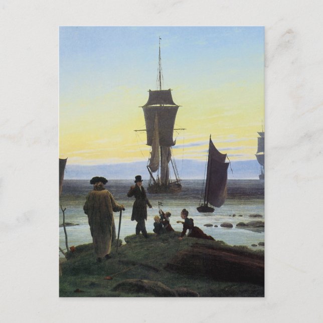 Caspar David Friedrich Bühnen des Lebens Postkarte (Vorderseite)