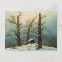Caspar David Friedrich Cairn in Snow