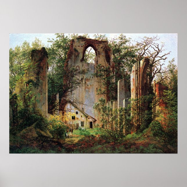 Caspar David Friedrich Kloster Ruins Eldena Poster (Vorne)