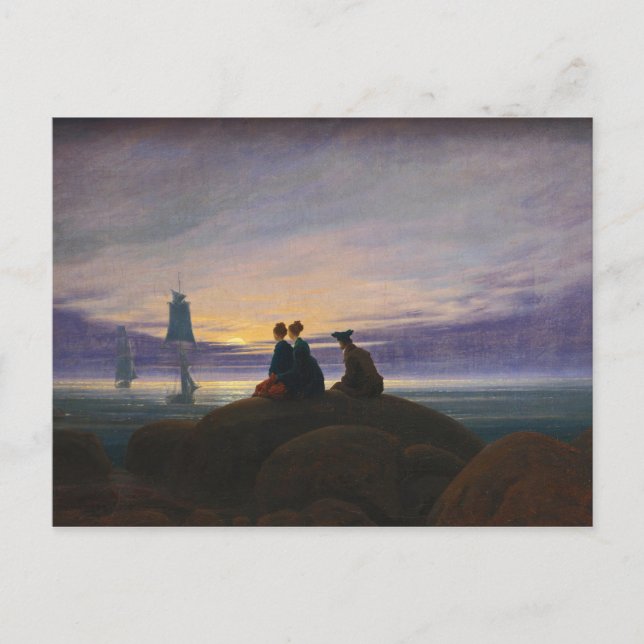 Caspar David Friedrich - Monsun über dem Meer Postkarte (Vorderseite)