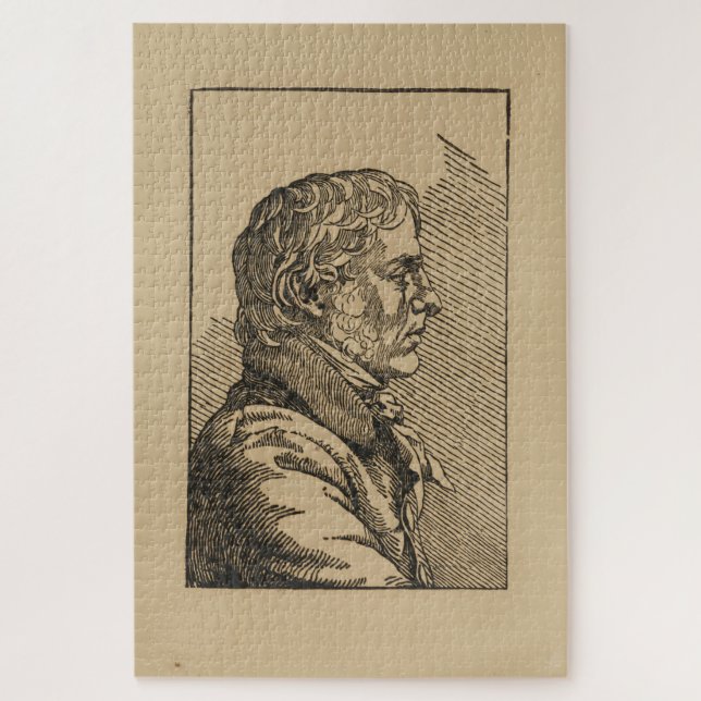 Caspar David Friedrich - Selbstportrait (1803) Puzzle (Vertikal)