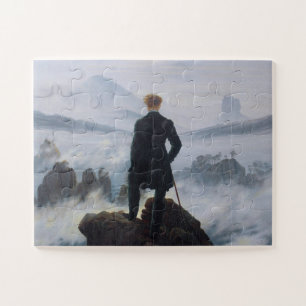 Caspar David Friedrich, Wanderer das Nebel-Meer Puzzle