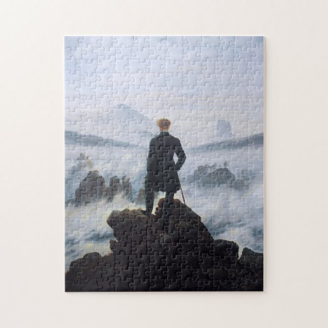 CASPAR DAVID FRIEDRICH - Wanderer über dem Meer Puzzle (Vertikal)