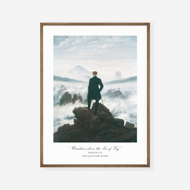 Caspar David Friedrich Wanderer über dem Nebelmeer Poster (Von Creator hochgeladen)