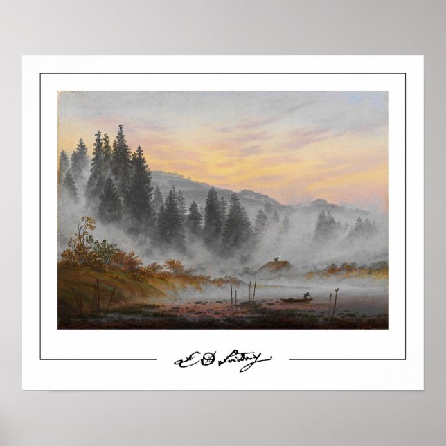 Caspar David Friedrich Zedign Art Poster #16 (Vorne)