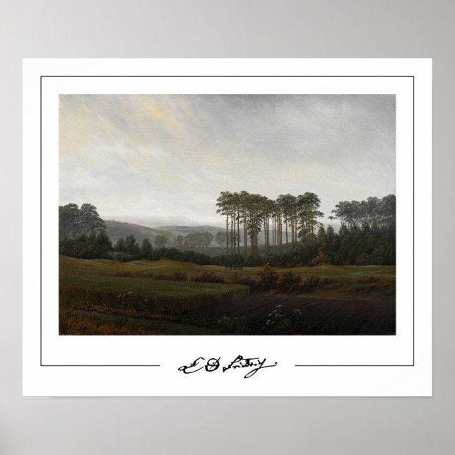 Caspar David Friedrich Zedign Art Poster #20 (Vorne)