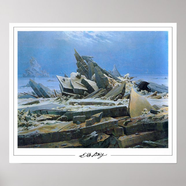 Caspar David Friedrich Zedign Art Poster #24 (Vorne)