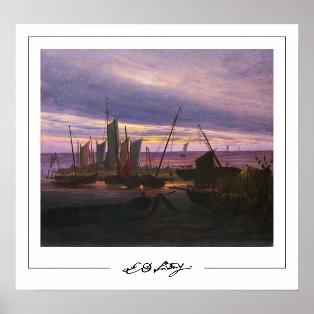 Caspar David Friedrich Zedign Art Poster #55 (Vorne)