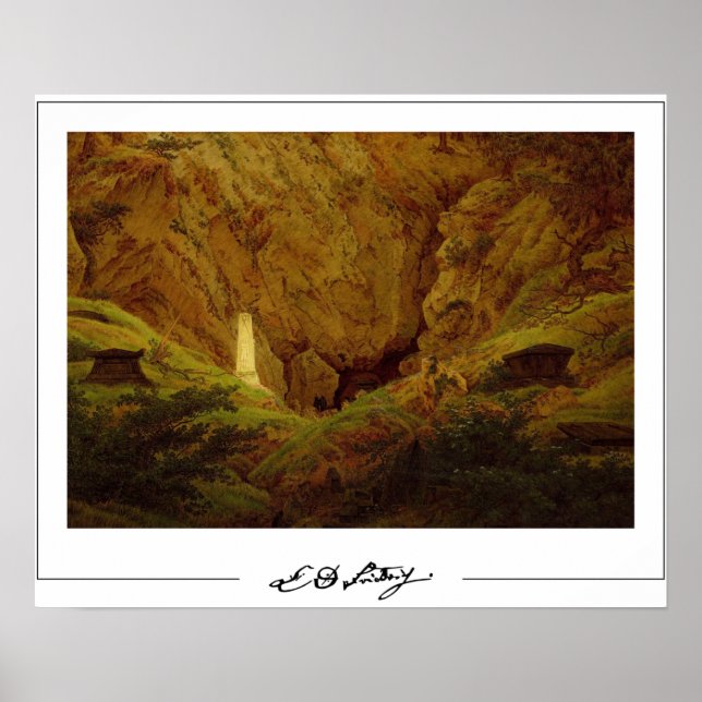 Caspar David Friedrich Zedign Art Poster #56 (Vorne)