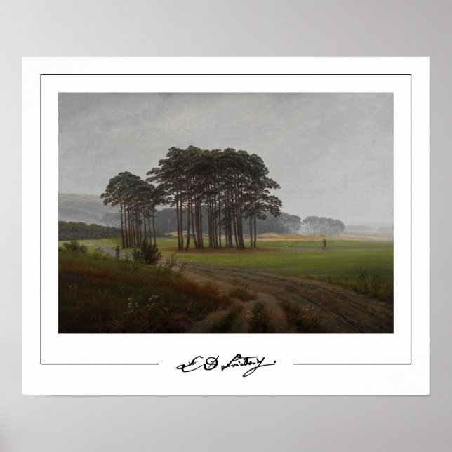 Caspar David Friedrich Zedign Art Poster #57 (Vorne)