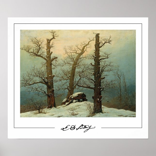 Caspar David Friedrich Zedign Art Poster #6 (Vorne)