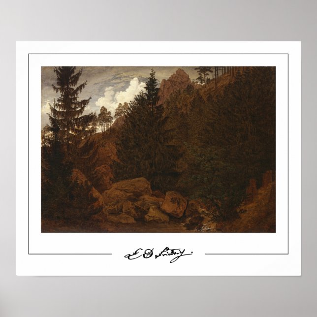 Caspar David Friedrich Zedign Art Poster #61 (Vorne)