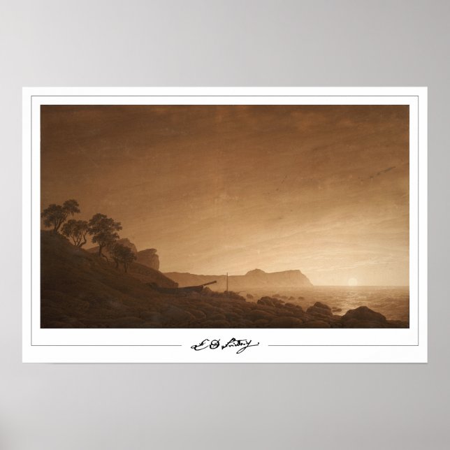 Caspar David Friedrich Zedign Art Poster #7 (Vorne)