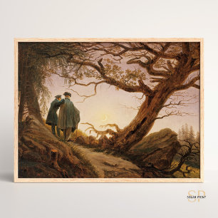 Caspar David Friedrich zwei Männer verkörpern den  Poster