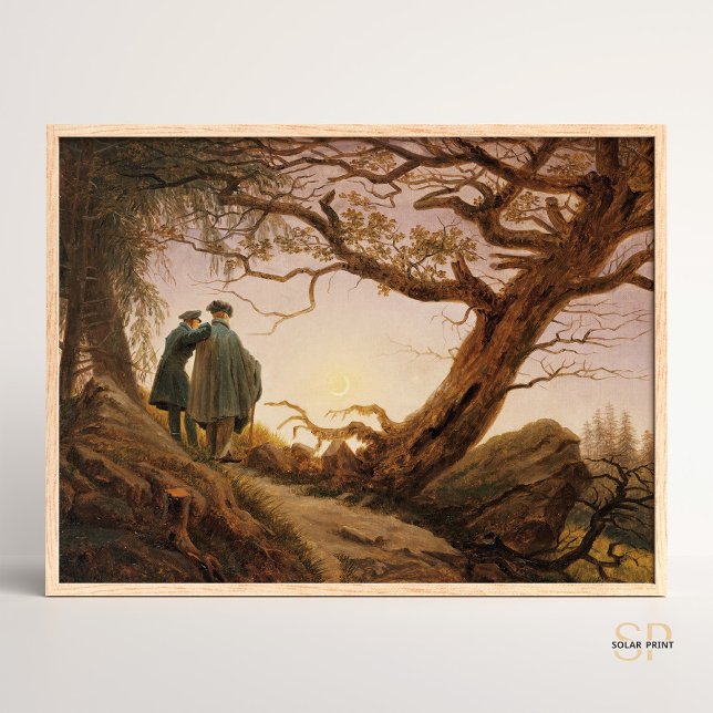 Caspar David Friedrich zwei Männer verkörpern den  Poster (Von Creator hochgeladen)