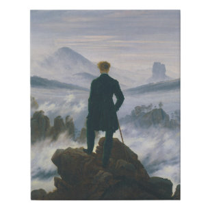 Caspar Friedrich Der Wanderer über dem Nebelmeer Künstlicher Leinwanddruck