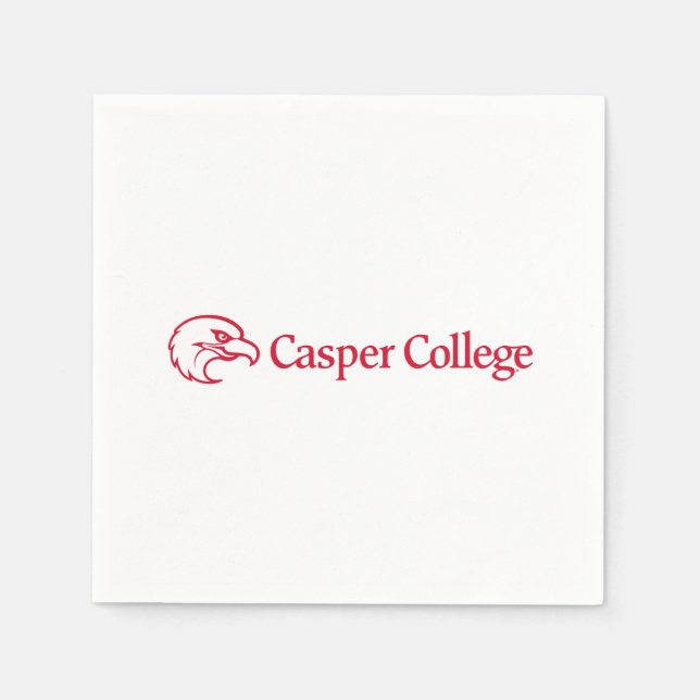 Casper College Text-Logo Serviette (Vorderseite)